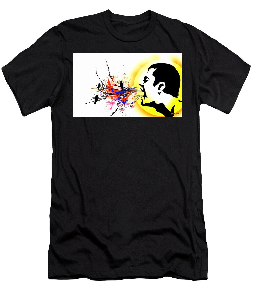 Happiness Must Be Born Within US 1 Paulo Zerbato T-Shirt