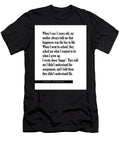 Happiness Was the Key to Life John Lennon Quote Literature Typography Print Studio Grafiikka T-Shirt