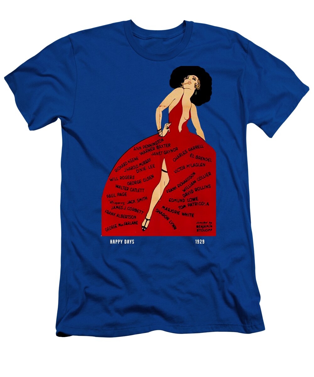 Happy Days 1929 Movie Poster in 3d Stars on Art T-Shirt