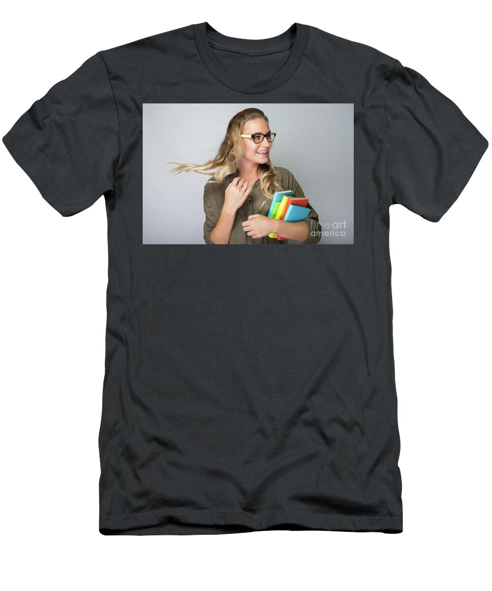 Happy Excited Student Girl Anna Omelchenko T-Shirt