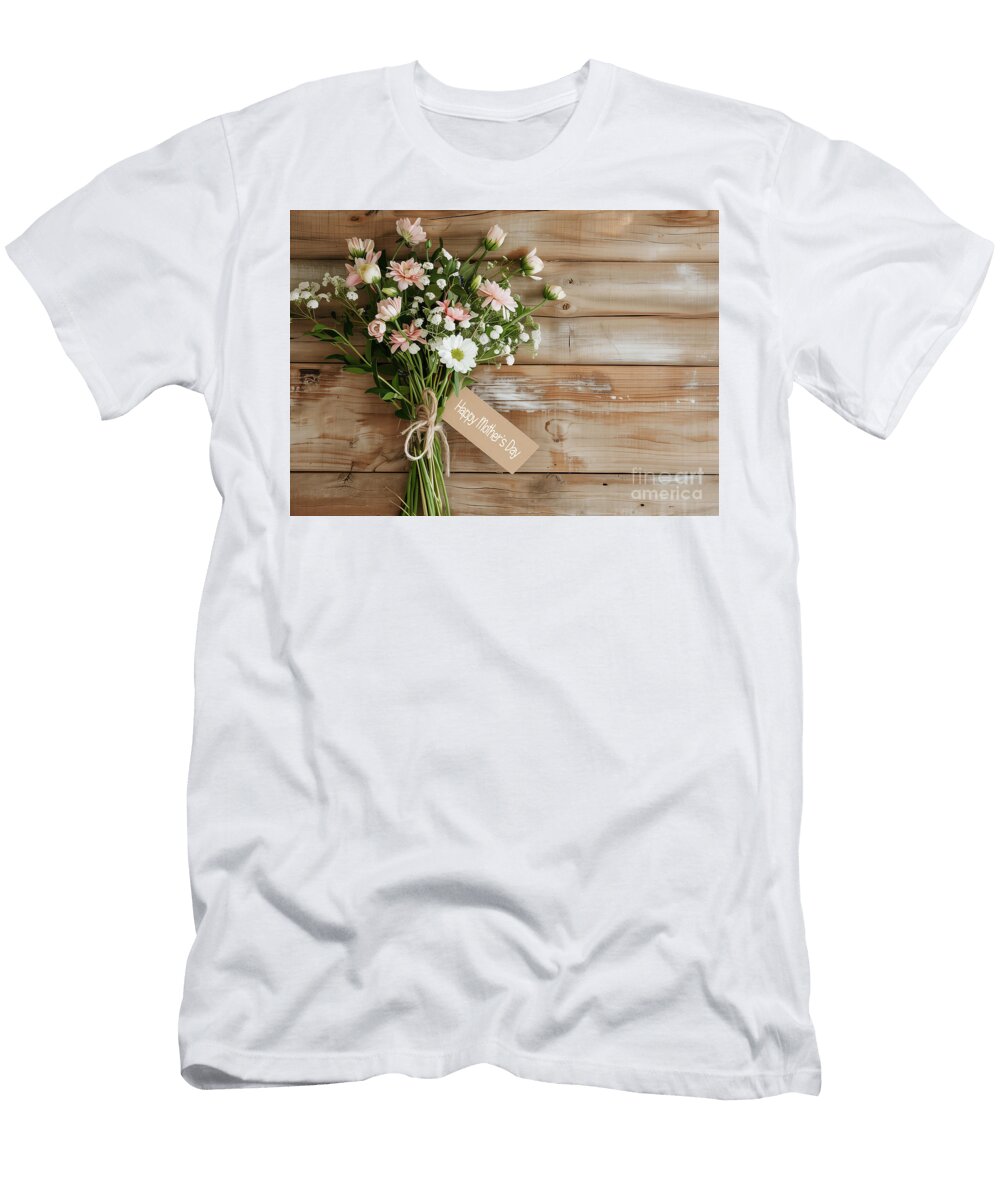 Happy Mothers Day Flowers Delphimages Photo Creations T-Shirt