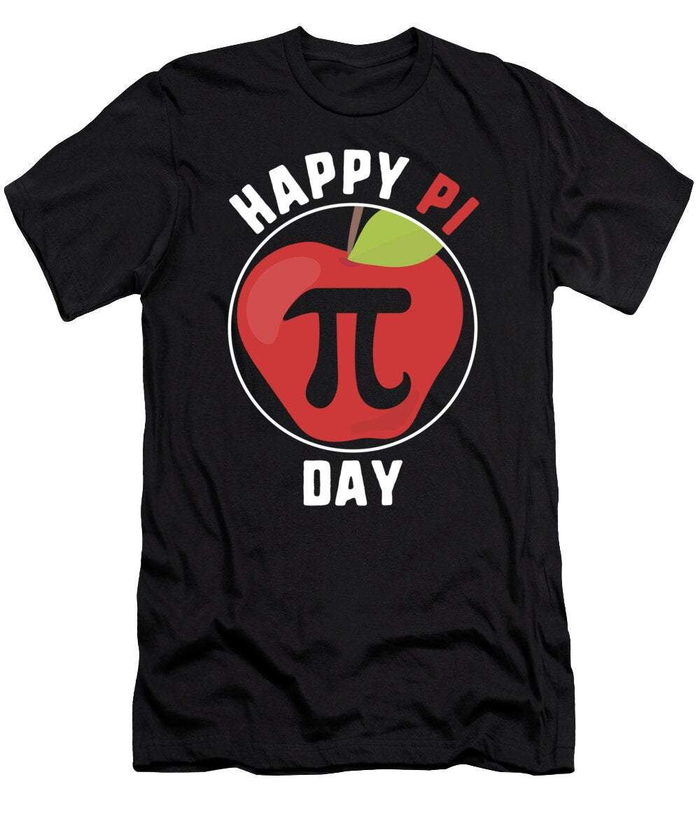 Happy Pi Day Math Teacher Red Apple Mathematics Symbol Student March 14th Celebration Gift Sifou Store T-Shirt