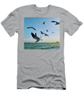 Happy Sea Bird Rad Painting T-Shirt