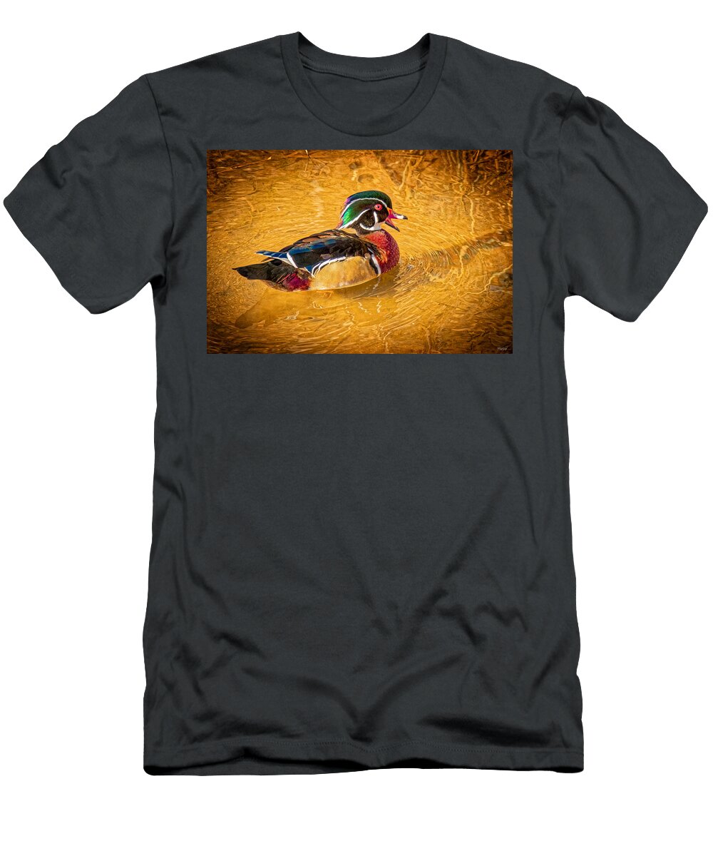 Happy Wood Duck Drake Fred J Lord T-Shirt