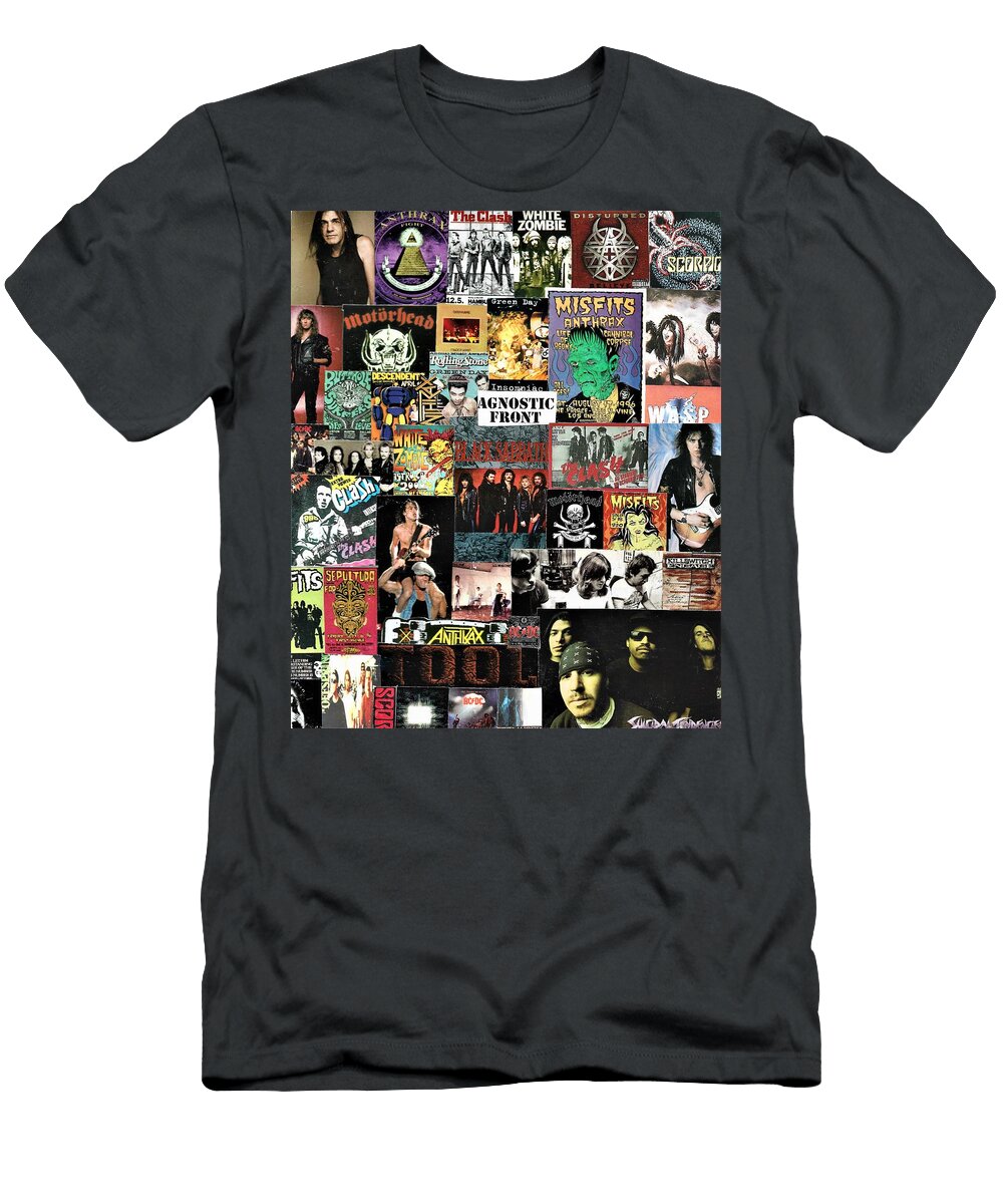 Hard Rock Music Collage 11 Doug Siegel T-Shirt