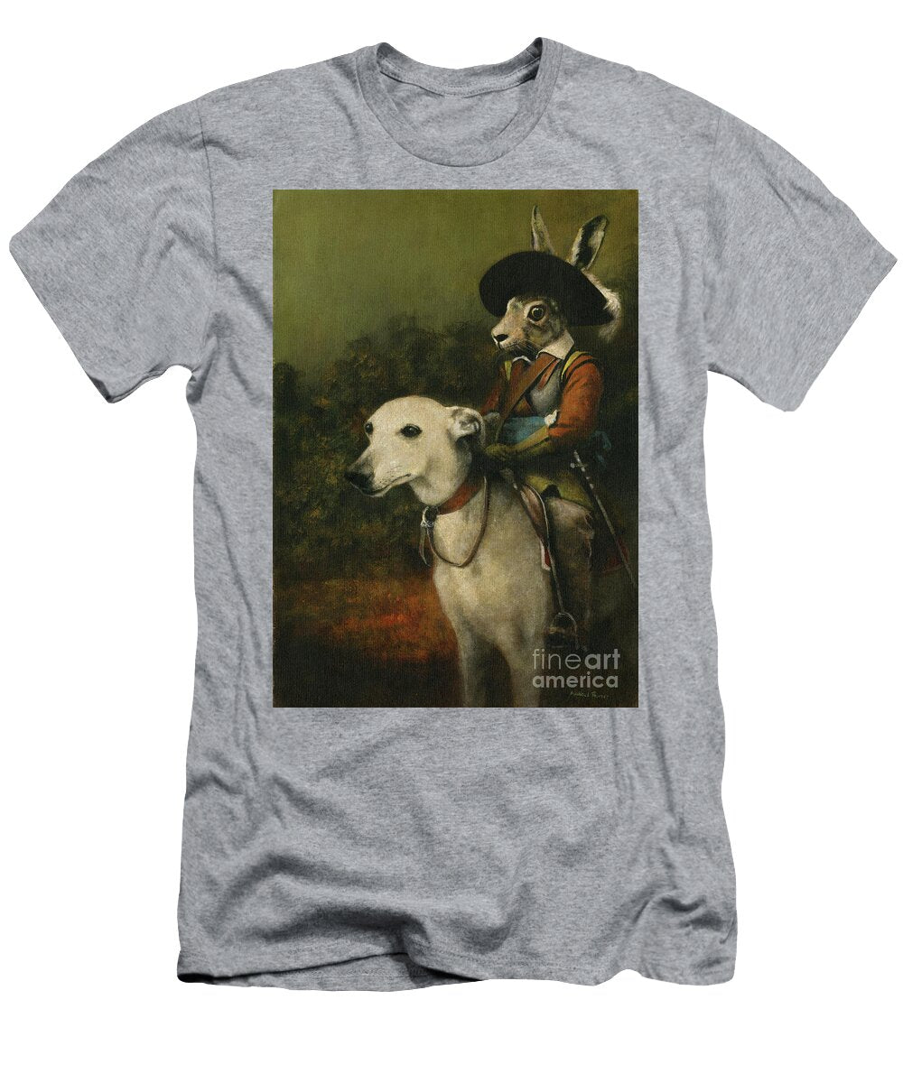 Hare and Whippet Cavalry Michael Thomas T-Shirt