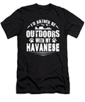 Havanese Lover Rather Be Outdoors Dusan Vrdelja T-Shirt