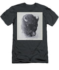 Head of American Bison Bison Bison M3 Historic Illustrations T-Shirt