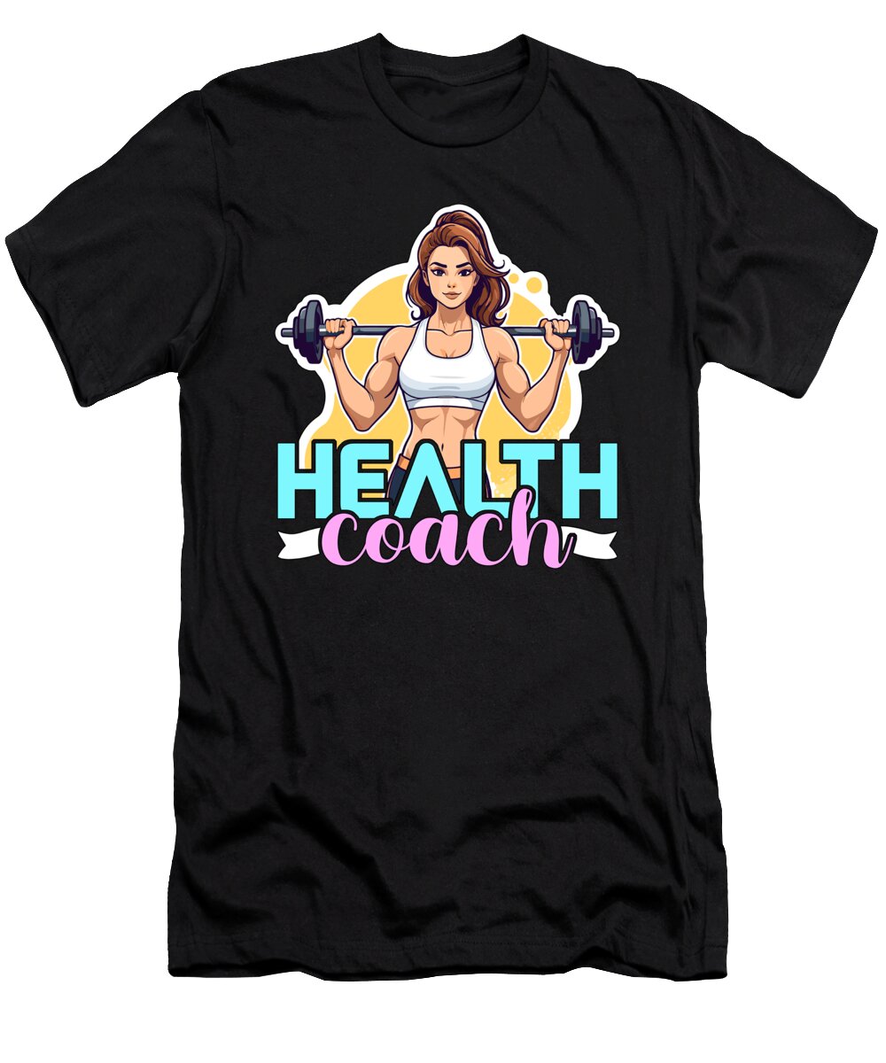 Health Coach Fitness Trainer Gym Teacher Workout Tshirtconcepts Marvin Poppe T-Shirt