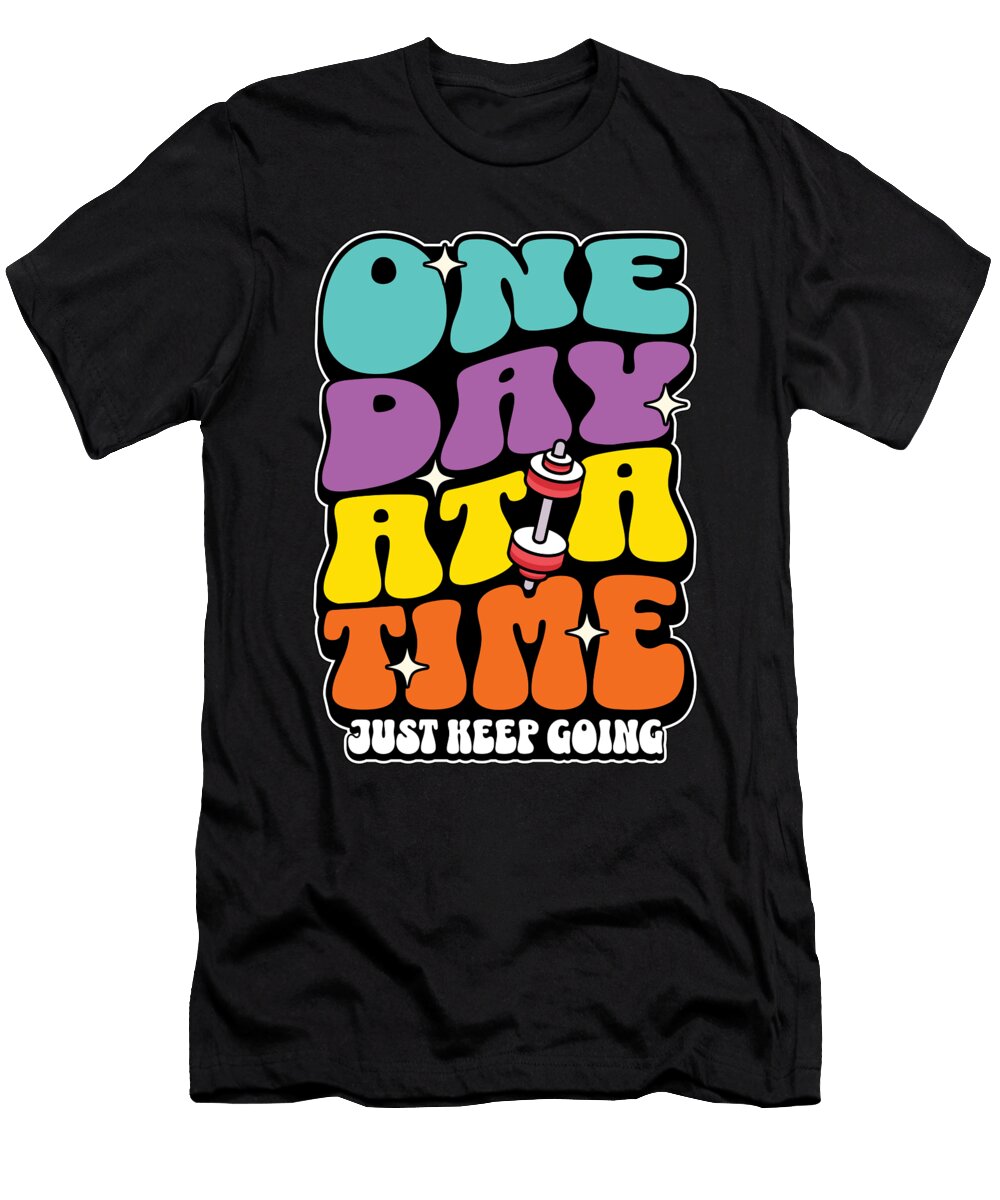 Health Coach One Day At a Time Phys Ed Teacher Tshirtconcepts Marvin Poppe T-Shirt