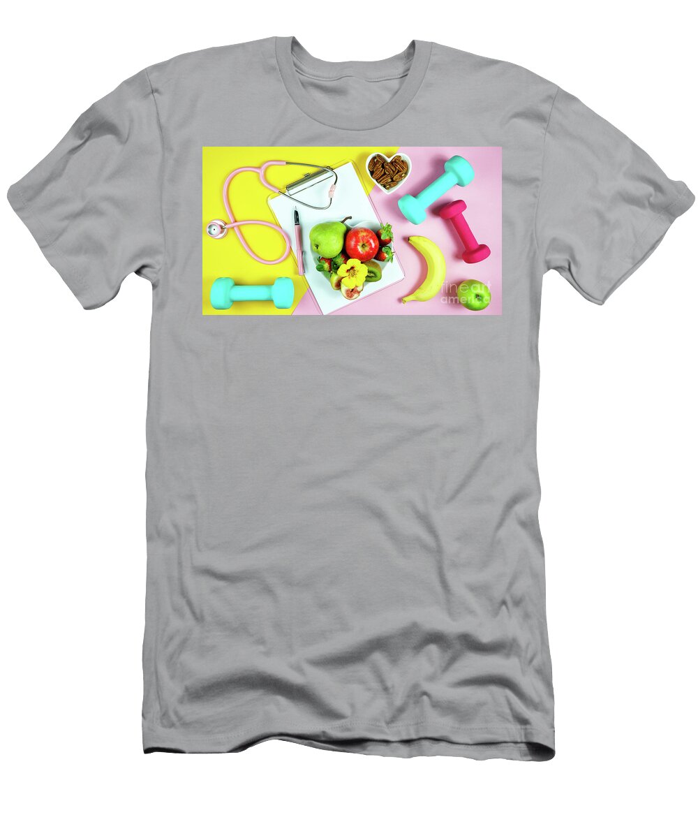 Healthy Lifestyle Prescription for Good Health Concept Flatlay Milleflore Images T-Shirt