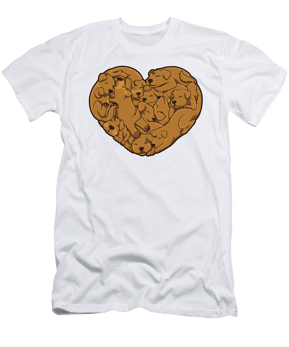 Heart Full of Puppies Dog Owner Dog Lover Mister T-Shirt