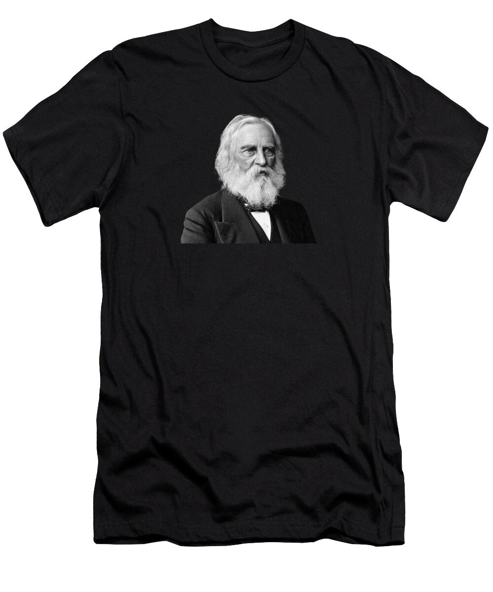 Henry Wadsworth Longfellow Portrait Circa 1876 War Is Hell Store T-Shirt