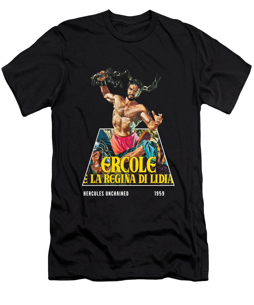 Hercules Unchained 1959 3d Movie Poster Stars on Art T-Shirt