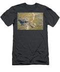 Hikers Trekking Along a Winding Mountain Path Through Lush Green Eugene Papkov T-Shirt