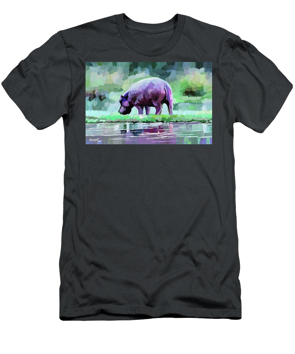 Hippopotamus Anthony Mwangi T-Shirt