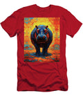 Hippopotamus Fog Palette Knife Impasto Wildlife Ramy Hefny T-Shirt