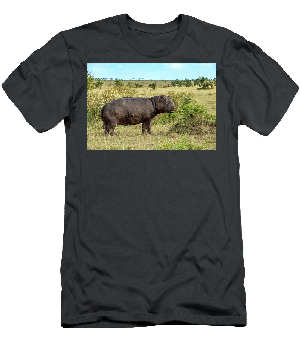 Hippopotamus Out of Water Eric Albright T-Shirt
