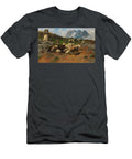 Hirtenjunge Mit Schafen Im Gebirge Art Christian Friedrich Mali German T-Shirt