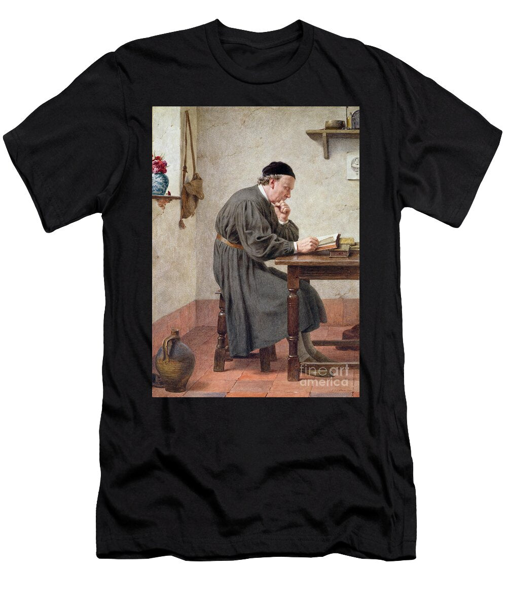 His Favourite Author 1884 Watercolor Henry Stacy Marks T-Shirt