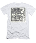 Historical Waterwheel Machine Pumping Water From Mine At5 Historic Illustrations T-Shirt