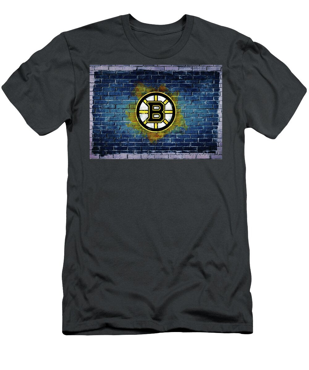 Hockey Blue Hockey Boston Bruins Leith Huber T-Shirt
