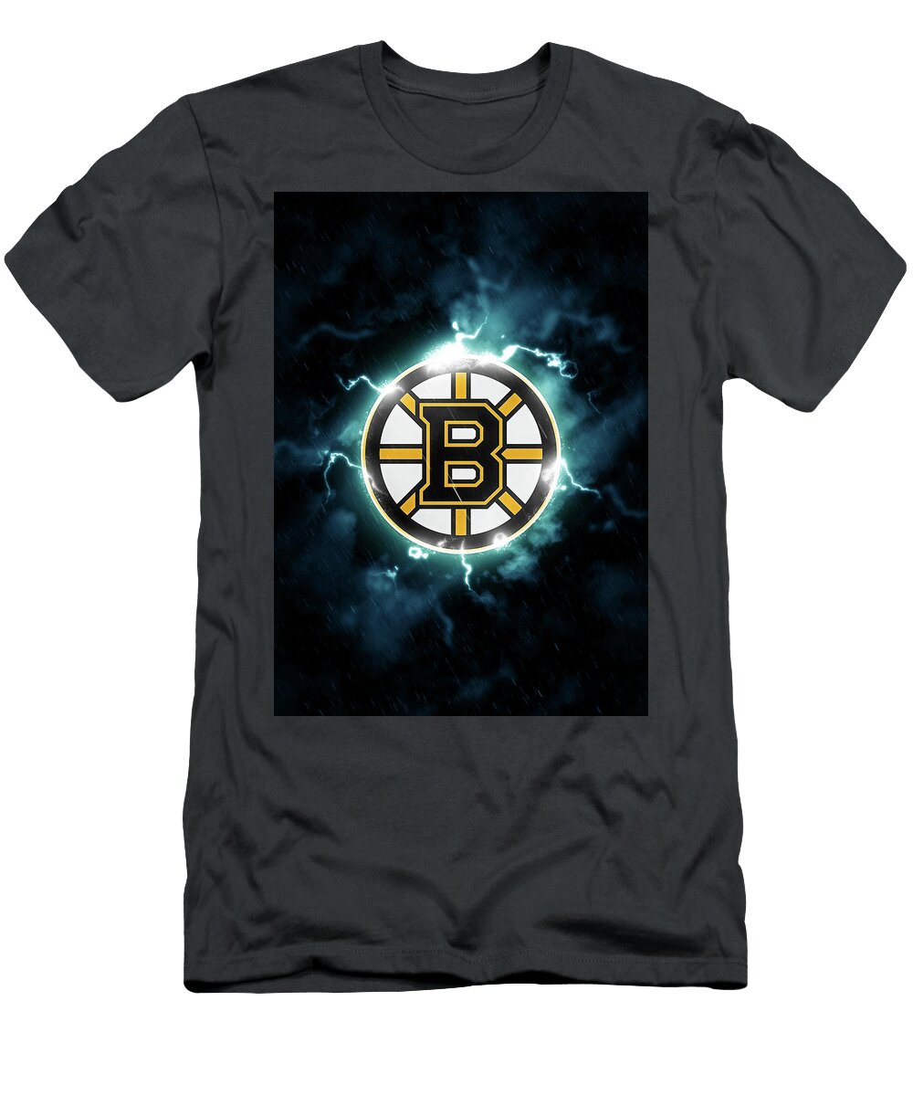 Hockey Hockey Boston Bruins Art Leith Huber T-Shirt