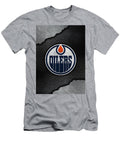 Hockey Metal Art Edmonton Oilers Leith Huber T-Shirt