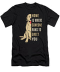 Home Is Where Retriever Dog Lover Puppy Funny Tshirtconcepts Marvin Poppe T-Shirt