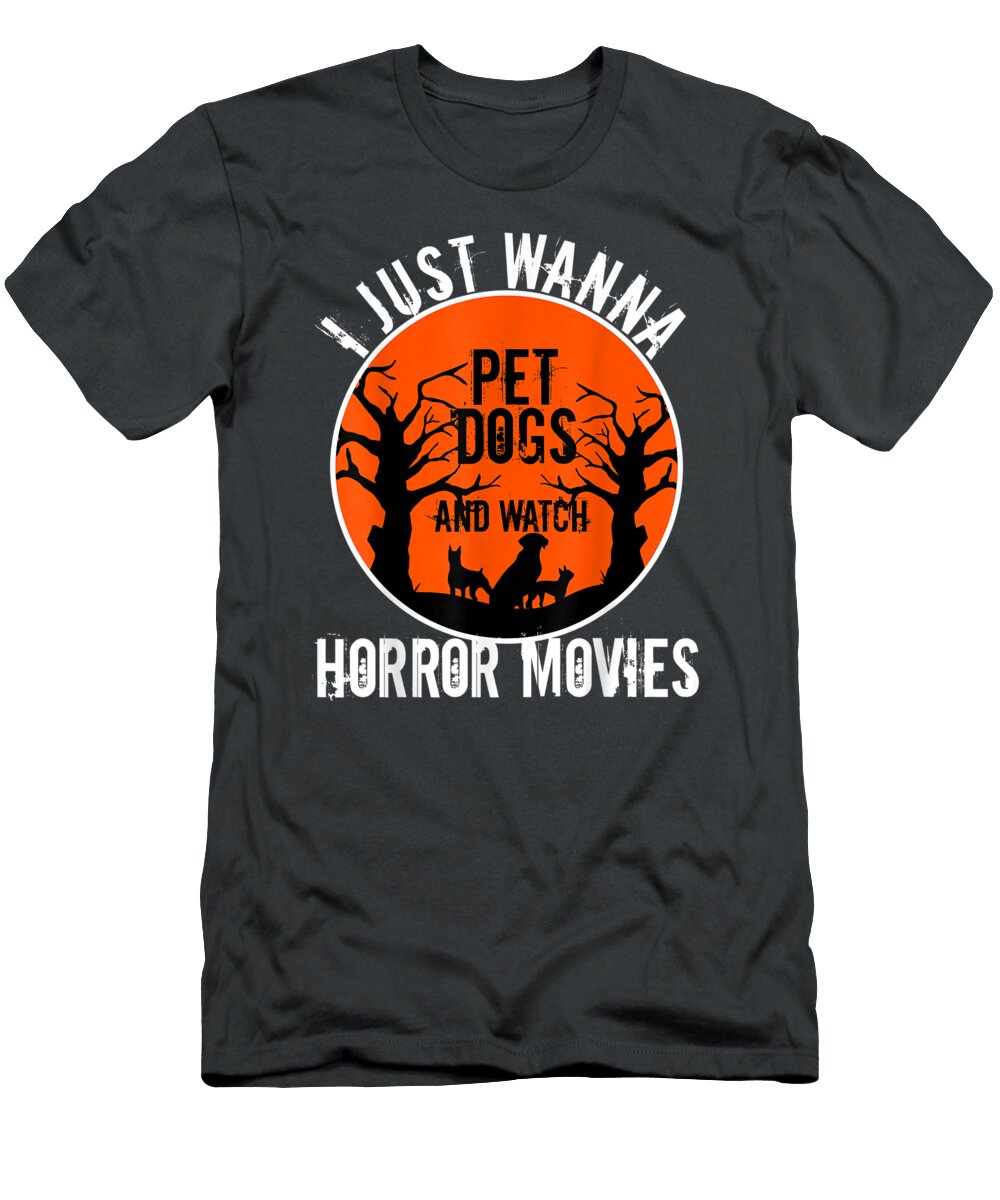 Horror Movie Fan Dog Lover Mom Dad Owner Halloween Haniak Marsh T-Shirt