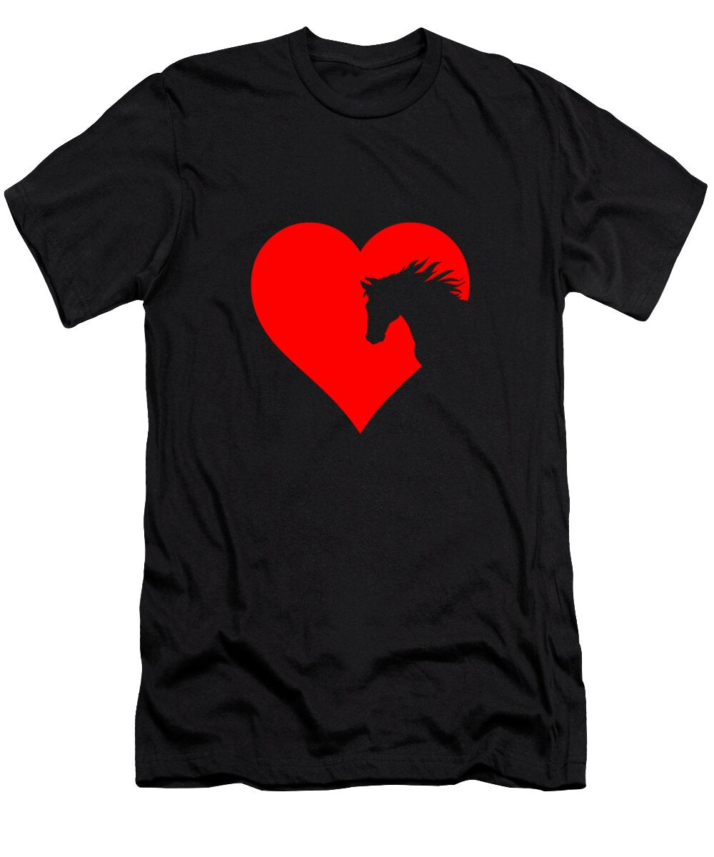 Horse Heart Design for Horse Lovers Design Gordon Ziemann T-Shirt
