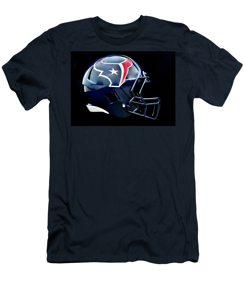Houston Texans Helmet Frozen in Time Fine Art Photography T-Shirt