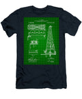 Howard Hughes Drilling Rig Patent 1914 Green Stephen Younts T-Shirt