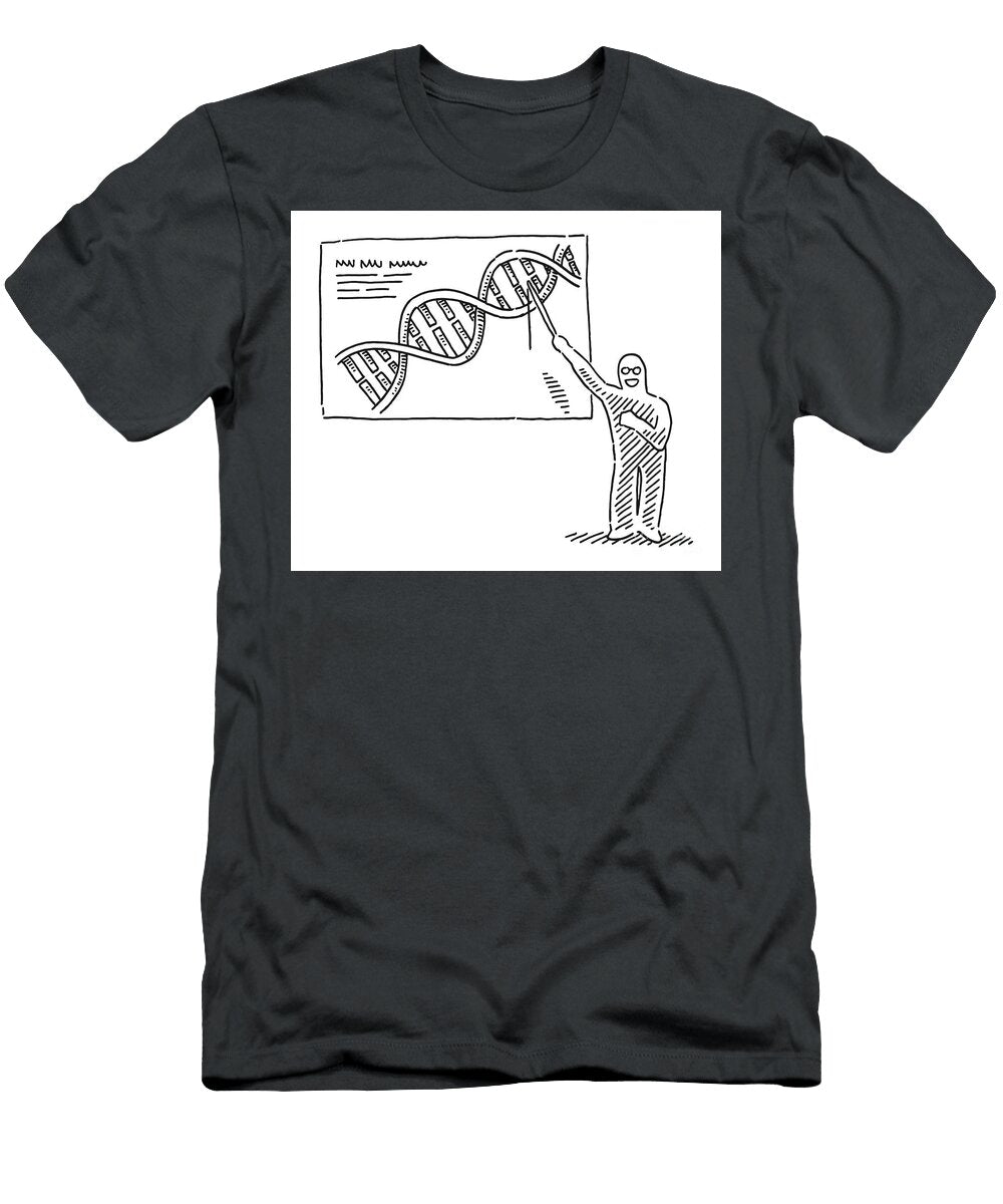 Human Figure Dna Lecture Drawing Frank Ramspott T-Shirt