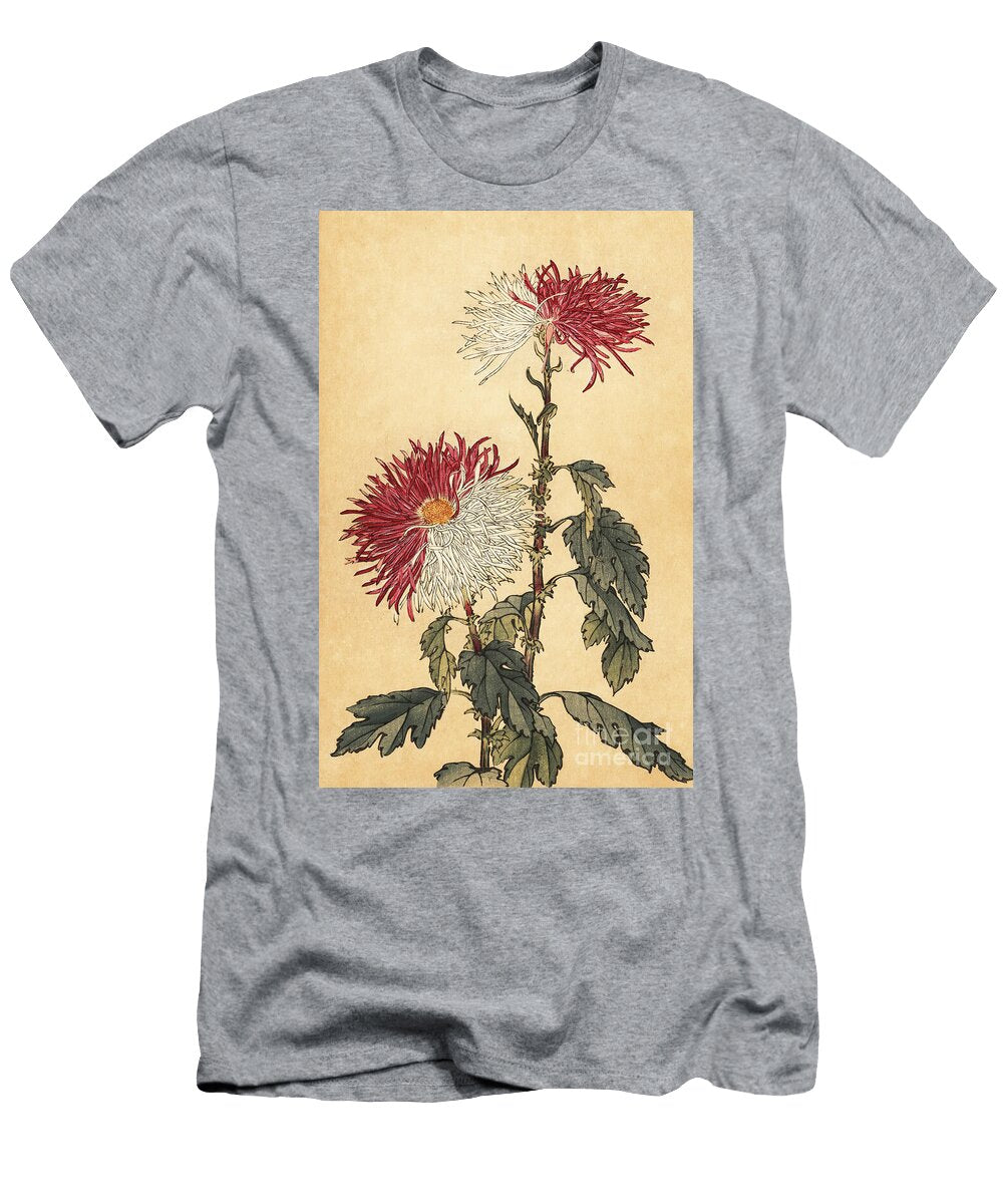 Hybrid Purple and White Quill Chrysanthemum Keika Hasegawa T-Shirt