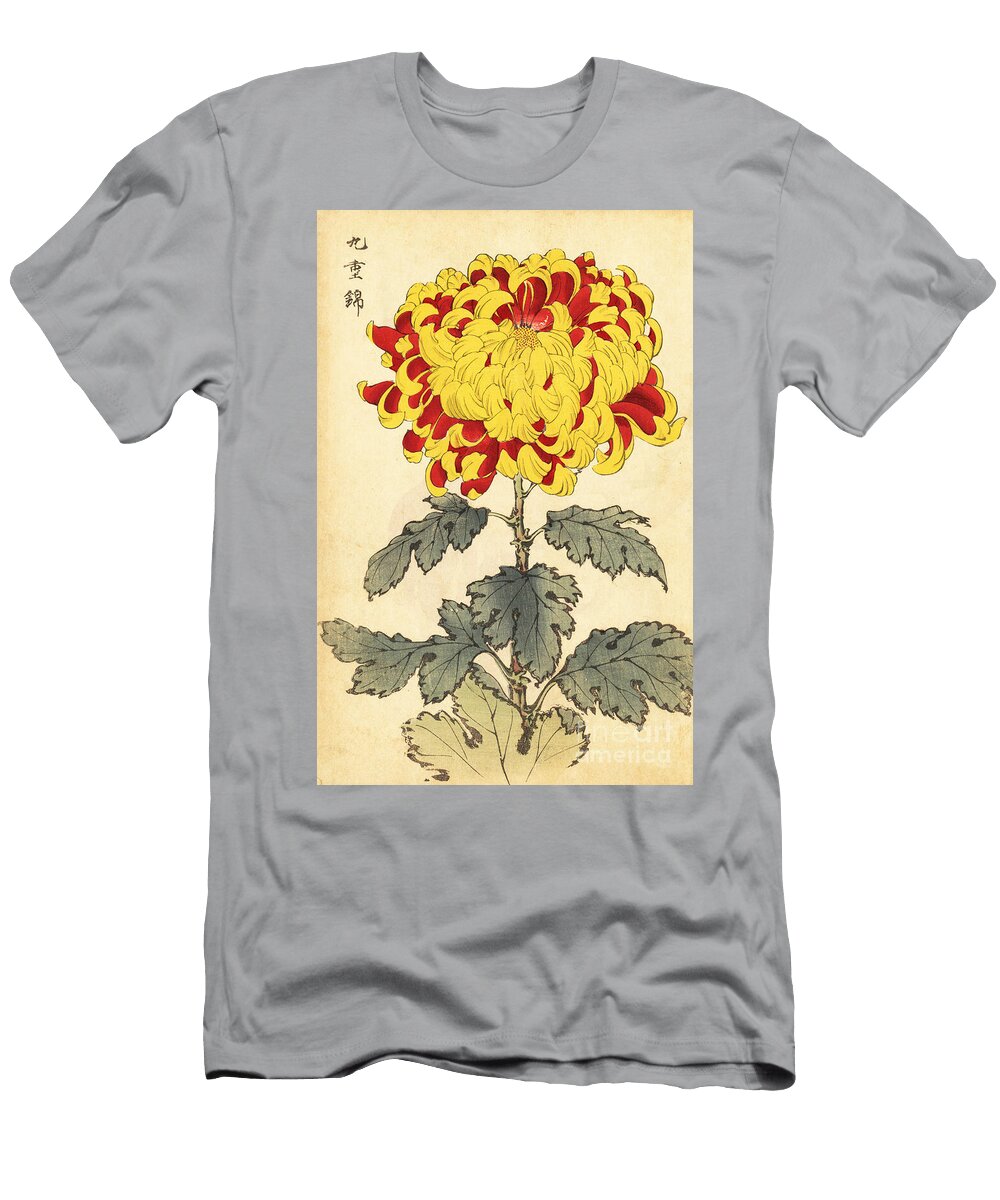 Hybrid Scarlet and Yellow Chrysanthemum Keika Hasegawa T-Shirt