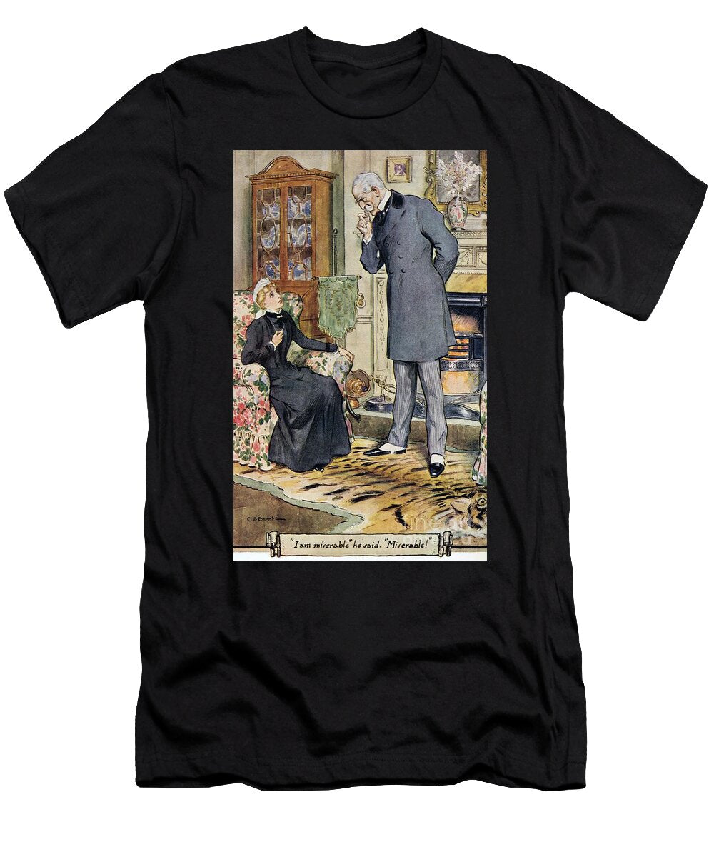 I Am Miserable He Said Miserable 1936 Charles Edmund Brock T-Shirt