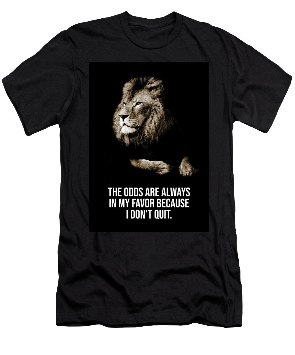 I Dont Quit Lion Success Mindset Motivation Matthew Chan T-Shirt