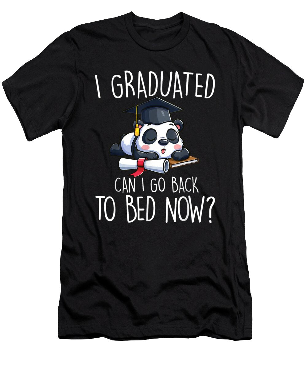 I Graduated Can I Go Back to Bed Now 2024 School Graduation Dhbubble T-Shirt