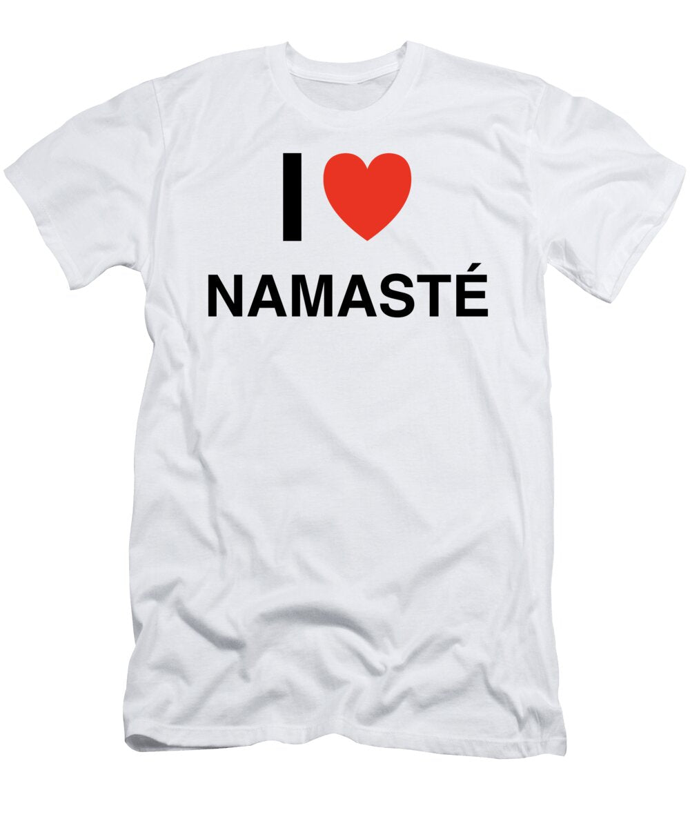 I Heart Namaste Typography I Heart Everything T-Shirt
