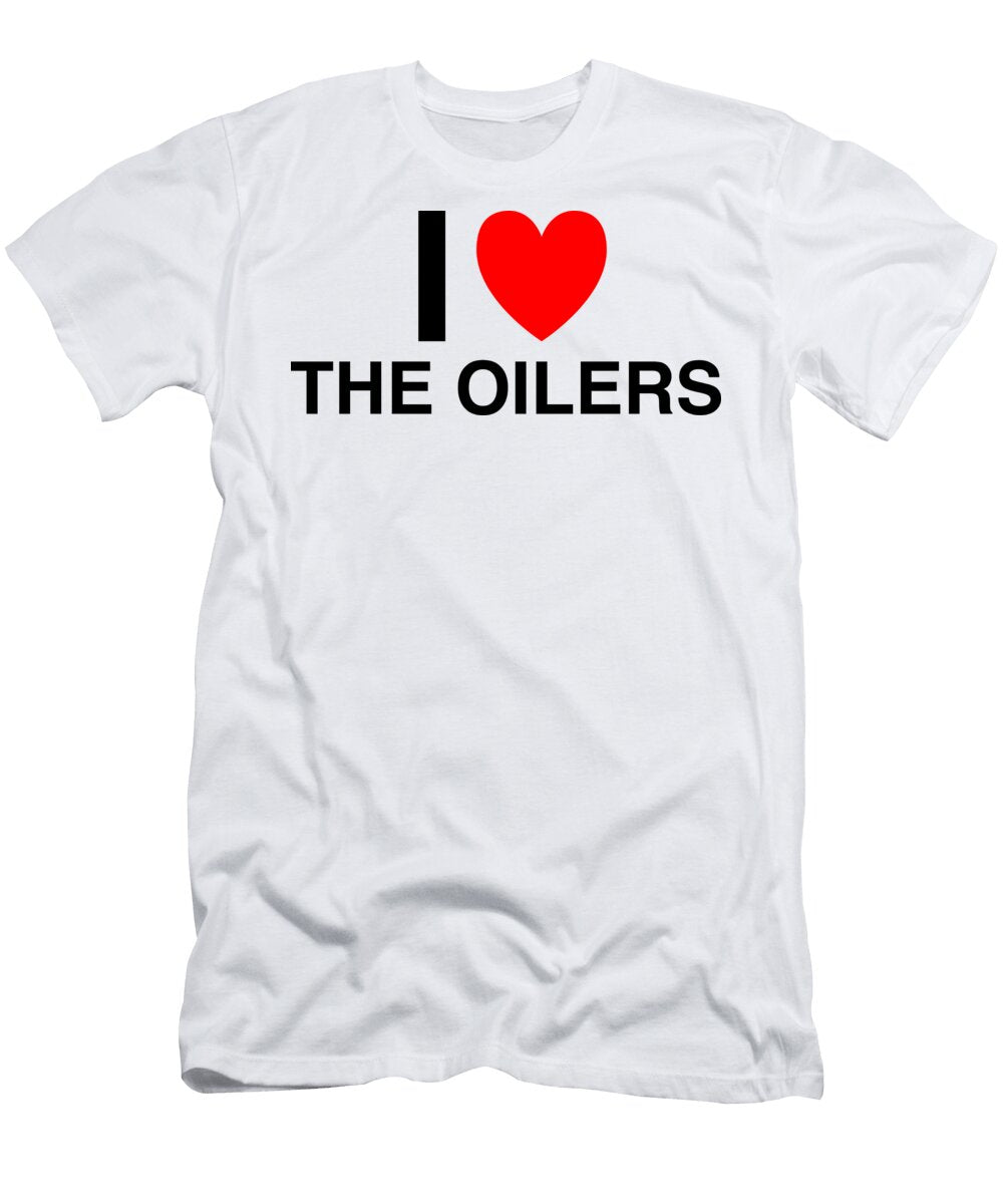 I Heart the Oilers in Classic in White I Heart Everything T-Shirt