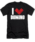 I Love Domino Dominoes Tiles Puzzler Game Gift Thomas Larch T-Shirt