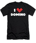 I Love Domino Game Player Tiles Puzzler Game Gift Thomas Larch T-Shirt