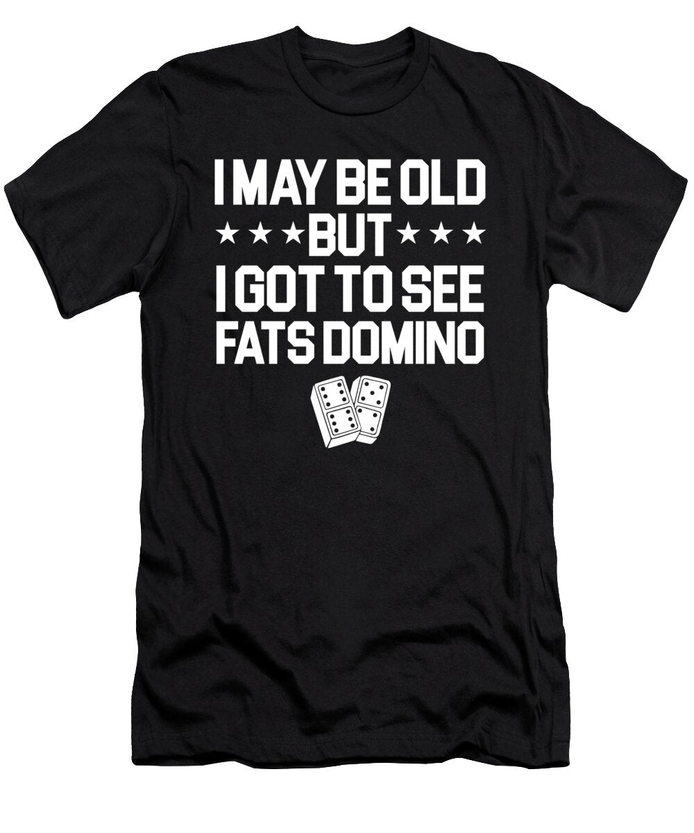 I May Be Old Dominoes Tiles Puzzler Game Gift Thomas Larch T-Shirt