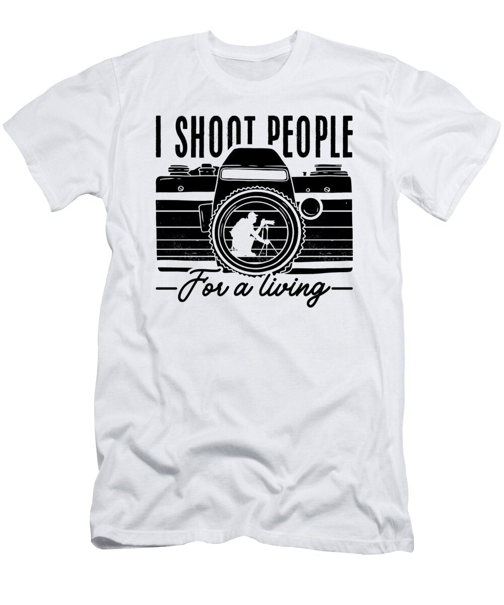 I Shoot People for Retro Movie Director Filmmaker Tshirtconcepts Marvin Poppe T-Shirt