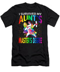 I Survived My Aunts Masters Degree Unicorn Graduation Graduate Thepassionshop T-Shirt