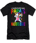 I Survived My Papas Masters Degree Unicorn Graduation Graduate Thepassionshop T-Shirt
