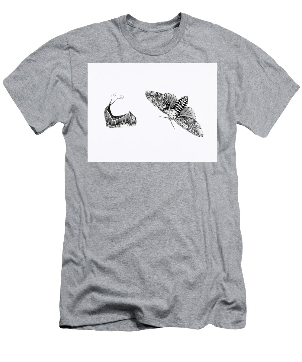 Illustration of Puss Moth Phalaena Vinula and Its Caterpillar From Zoological Lectures Delivered At Les Classics T-Shirt