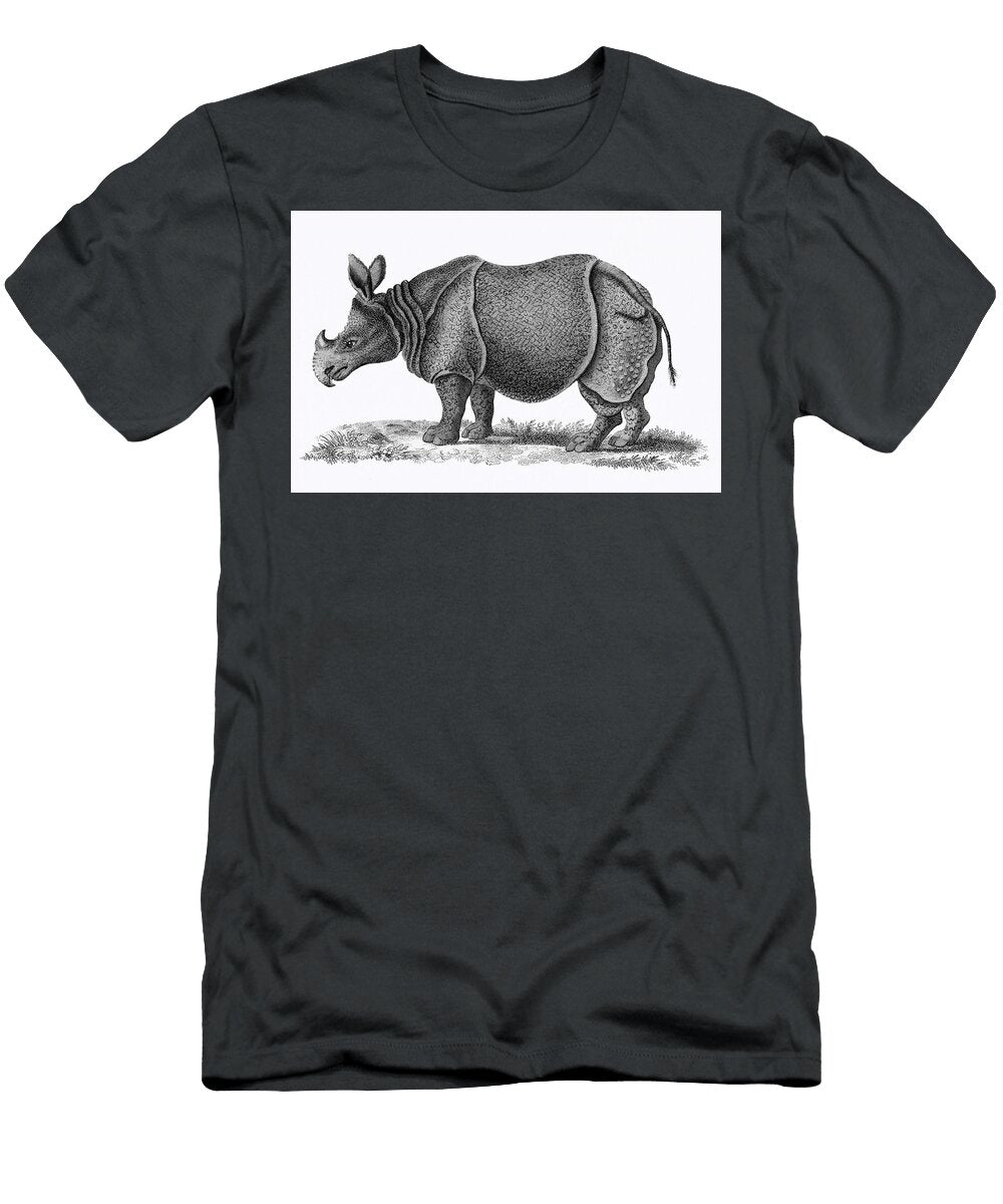 Illustration of Single Horned Rhinoceros From Zoological Lectures Delivered At the Royal Institution Les Classics T-Shirt