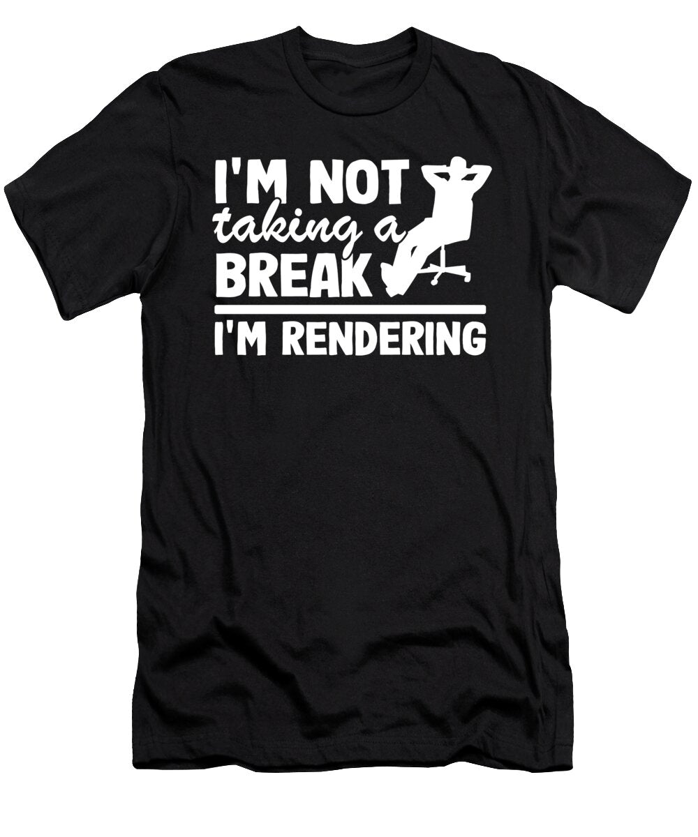 Im Rendering Filmmaker Video Editor Editing Gift Funny Lisa Stronzi T-Shirt